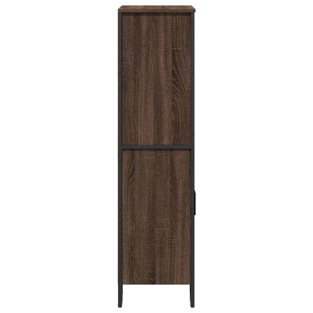 Highboard Brown Oak 79.5x35.5x137.5 cm Engineered wood